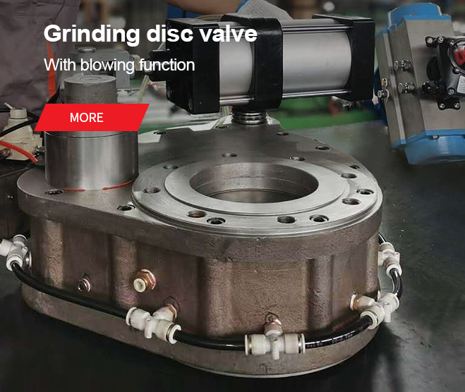 Grinding disc valve